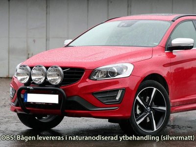 Aluminum bull bar for 3 extra lights for Volvo XC60 2016-2017