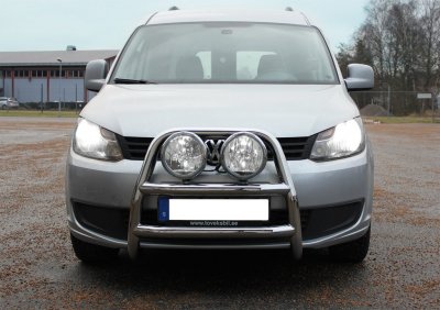 Stainless steel bull bar for Volkswagen Caddy 2010-2015