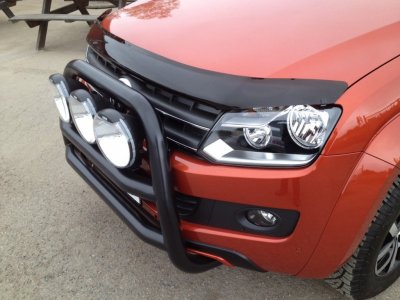Stainless steel bull bar with matte black powder coating for VW Amarok 2011-2016