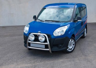 Stainless steel bull bar for Fiat Dobló 2010-2013
