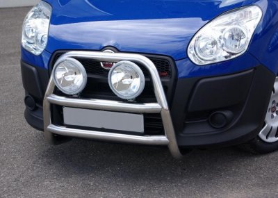Stainless steel bull bar for Fiat Dobló 2010-2013
