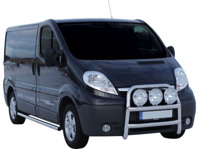 Stainless steel bull bar for Nissan Primastar from 2002-2014