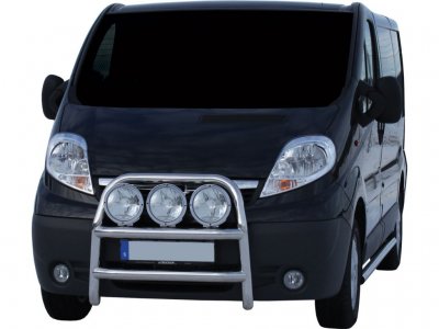 Stainless steel bull bar for Opel Vivaro from 2002-2014