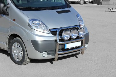 Stainless steel bull bar for Opel Vivaro from 2002-2014