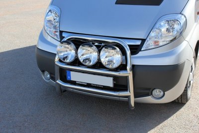 Stainless steel bull bar for Opel Vivaro from 2002-2014