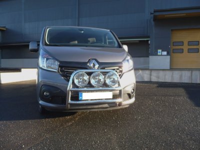 Stainless steel bull bar for Renault Trafic 2015-