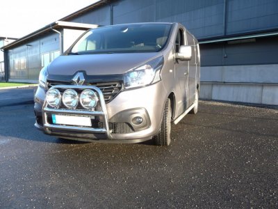 Stainless steel bull bar for Renault Trafic 2015-