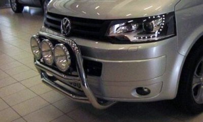 Stainless steel bull bar for Volkswagen Transporter T5 from 2010-2015