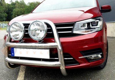 Stainless steel bull bar for Volkswagen Caddy from 2016-