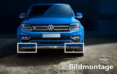 Bull bar Single with 6 position lights in LED. For VW Amarok V6 from 2017-