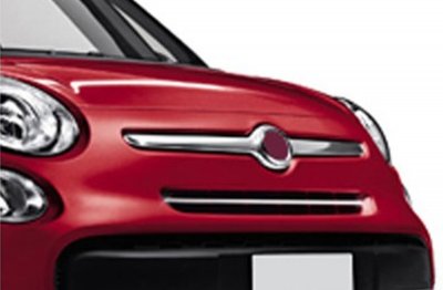 Stainless steel upper grill for Fiat 500L 2013-