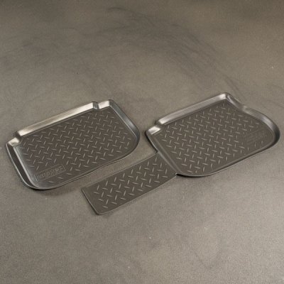 Rubber mats rear for VW Caddy 2004- &amp; 2010-2015