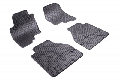 Rubber mats Nissan Navara (D40 double cab) from 2005-2009