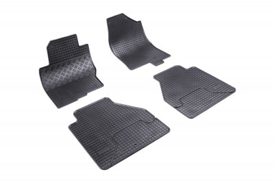 Rubber mats Nissan Navara (D40 facelift double cab) from 2010-2016
