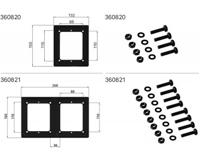 Rubber Frame for Breeze X1 & X2 Retro - Heavy Duty Mounting