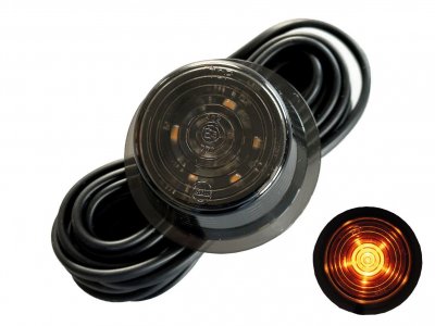Gylle LED Black Line - Position light with 6xLED for rubber arms | 10V/30V