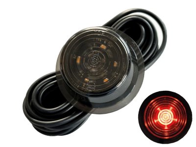 Gylle LED Black Line - Position light with 6xLED for rubber arms | 10V/30V