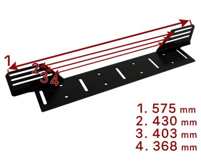 Extra light holder LED light bar - Universal