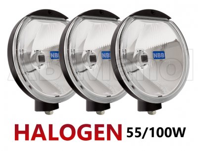 3 pcs NBB Alpha 175 - White glass lens