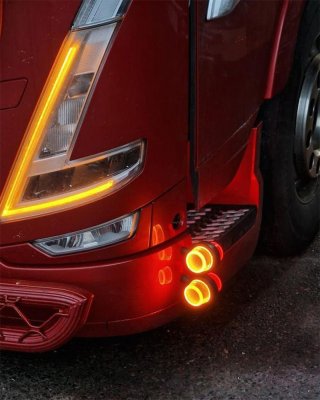 LEDSON Halo+ Side Marker - White/Orange