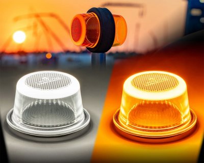 LEDSON Halo+ Side Marker - White/Orange