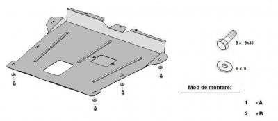 Skid plate Dacia Duster from 2018-2024