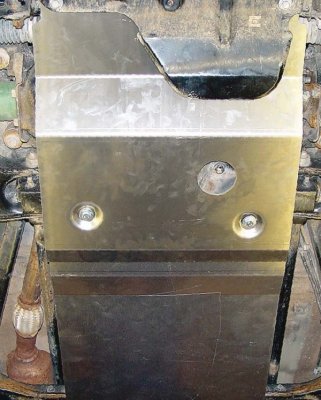 Hasp/Driveline cover in Aluminum for Isuzu D-Max 2007-2011