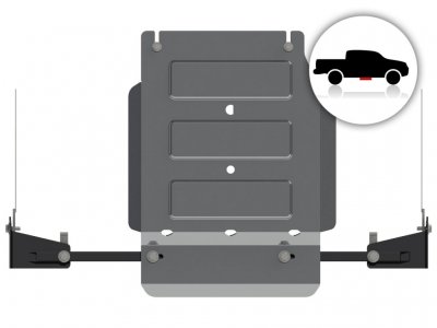 Skid plate distribution box aluminum Mitsubishi L200 2016-