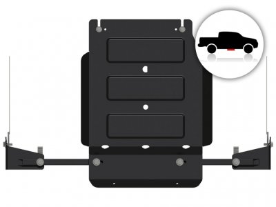 Skid plate distribution box steel Mitsubishi L200 2016-