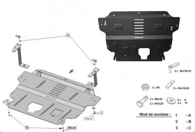 Skid plate Ceed (Kia) from 2013-2018