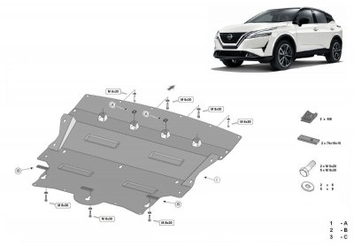 Skid Plate Nissan Qashqai from 2021 onwards