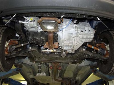 Skid plate Ford Transit Connect from 2002-2013