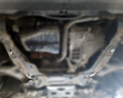Fastening points for skid plate for Volvo S60 from 2010-2018