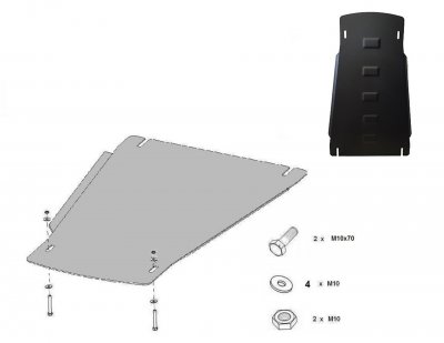 Skid plate D-Max (Isuzu) from 2012-