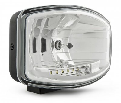 Hella Jumbo 320FF with white glass lens
