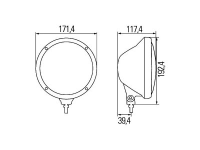 Hella Rallye 3003 COMPACT with white glass lens