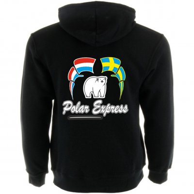 Hoodie/Polar Express in Black - S-2XL