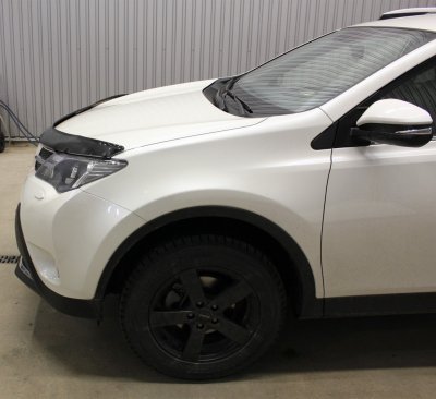 Dark acrylic plastic Bonnet Guard for Toyota RAV4 from 2013-2018