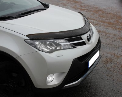 Dark acrylic plastic Bonnet Guard for Toyota RAV4 from 2013-2018