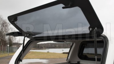 Flap cover with opening windows for Isuzu D-Max (Extended Cab) from 2012-