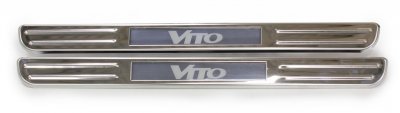 Entrance guard with LED lighting for Mercedes Vito/Viano from 2004-2014