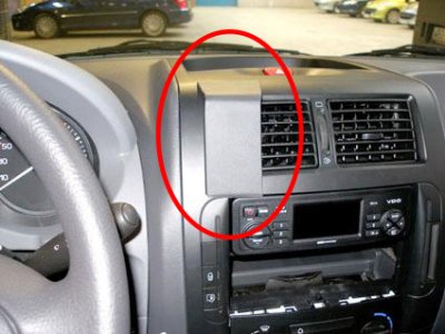 Mobile phone holder for Peugeot Expert from 2007-2015