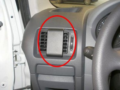 Mobile phone holder for Peugeot Expert from 2007-2015