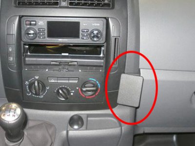 Mobile phone holder for Peugeot Expert from 2007-2015