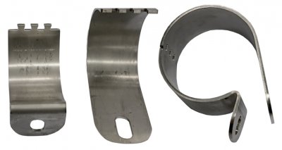 Clamp bracket 63 mm and 76 mm - In pairs