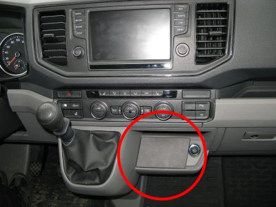 Button console for Volkswagen Crafter from 2017-