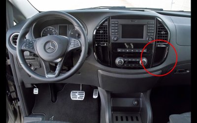 Button Mercedes Vito from model year 2014-2024