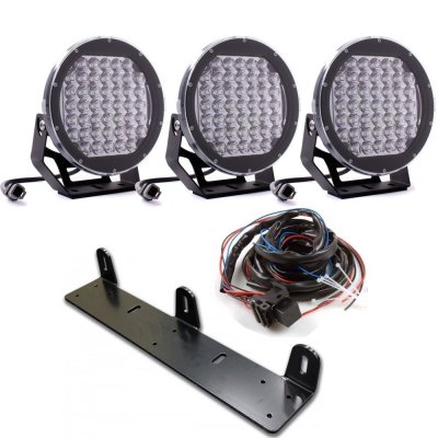 Complete extra light package - 3 LED extra lights Elite 225W