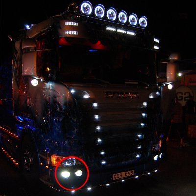 DRL headlight inserts for Scania 4 series & R series (1995-2016)