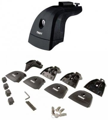 Complete Thule roof rails for Fiat Fiorino from 2008-